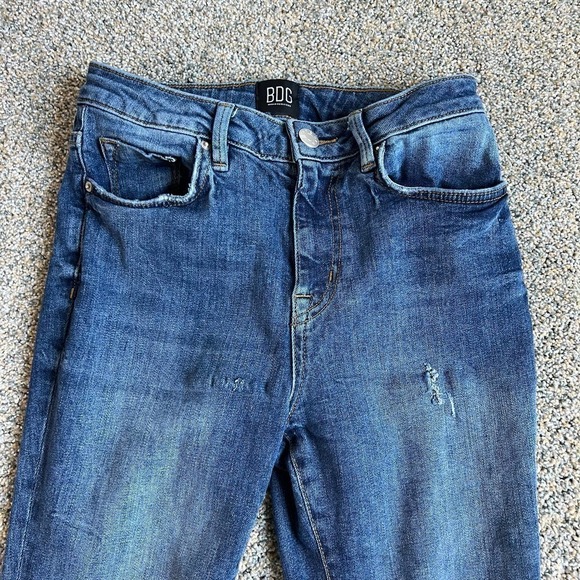 BDG Urban Outfitters Twig High Waist Skinny Stretch Distressed Jeans Women's 26 - Picture 2 of 7